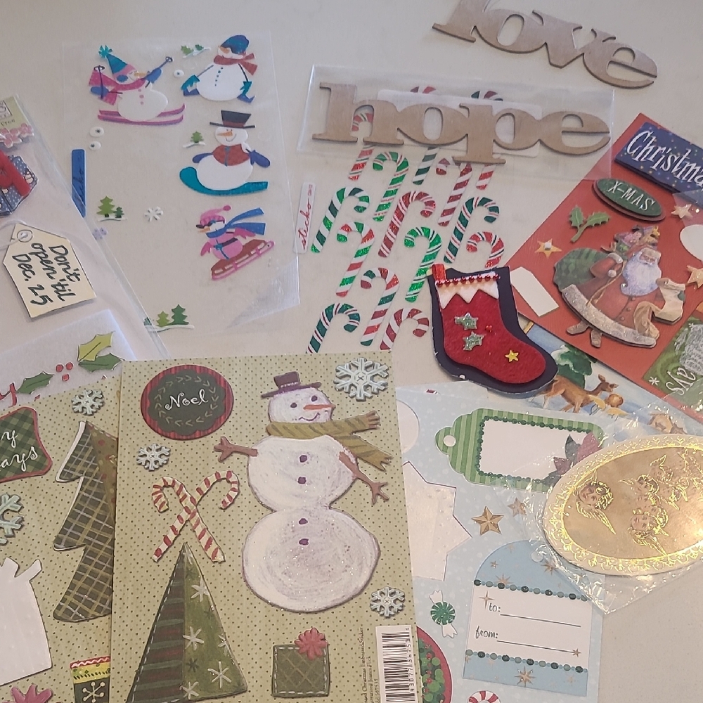 Christmas Craft Sticker Set